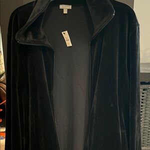 Talbots Black Velour Women's Jacket brand new